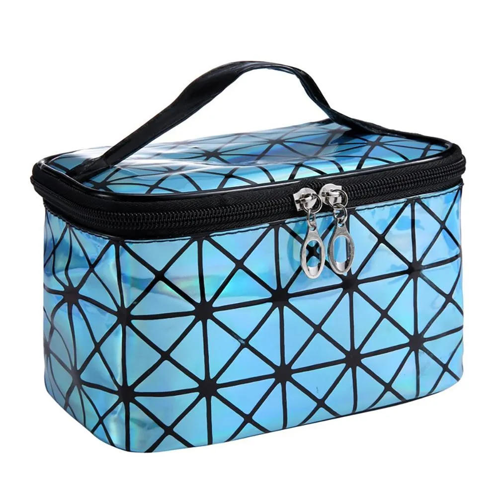 Multi functional Geometric Cosmetic Organizer Bag