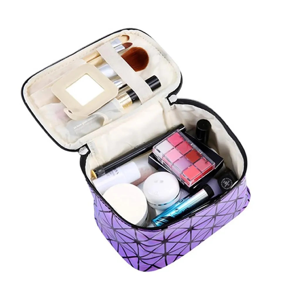 Multi functional Geometric Cosmetic Organizer Bag