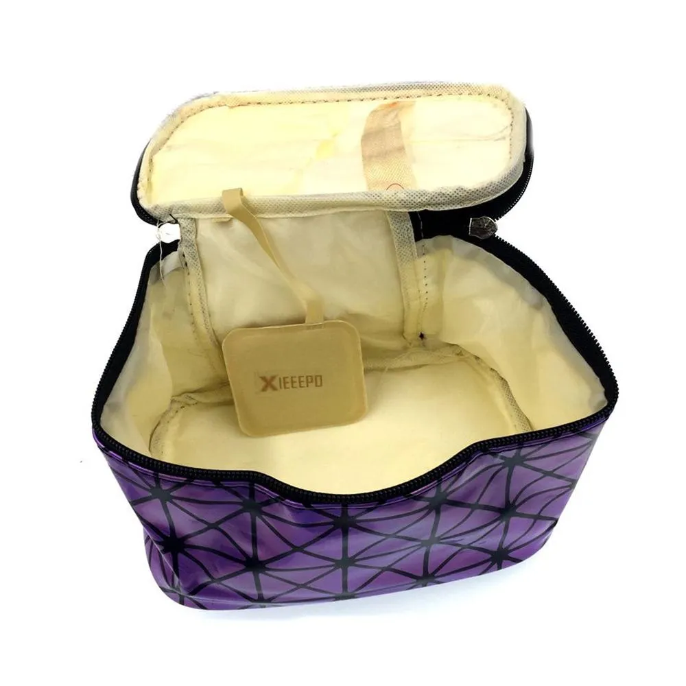 Multi functional Geometric Cosmetic Organizer Bag