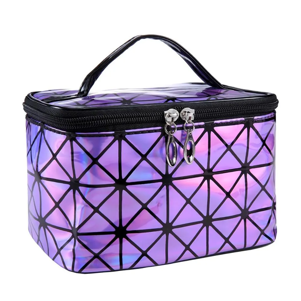 Multi functional Geometric Cosmetic Organizer Bag