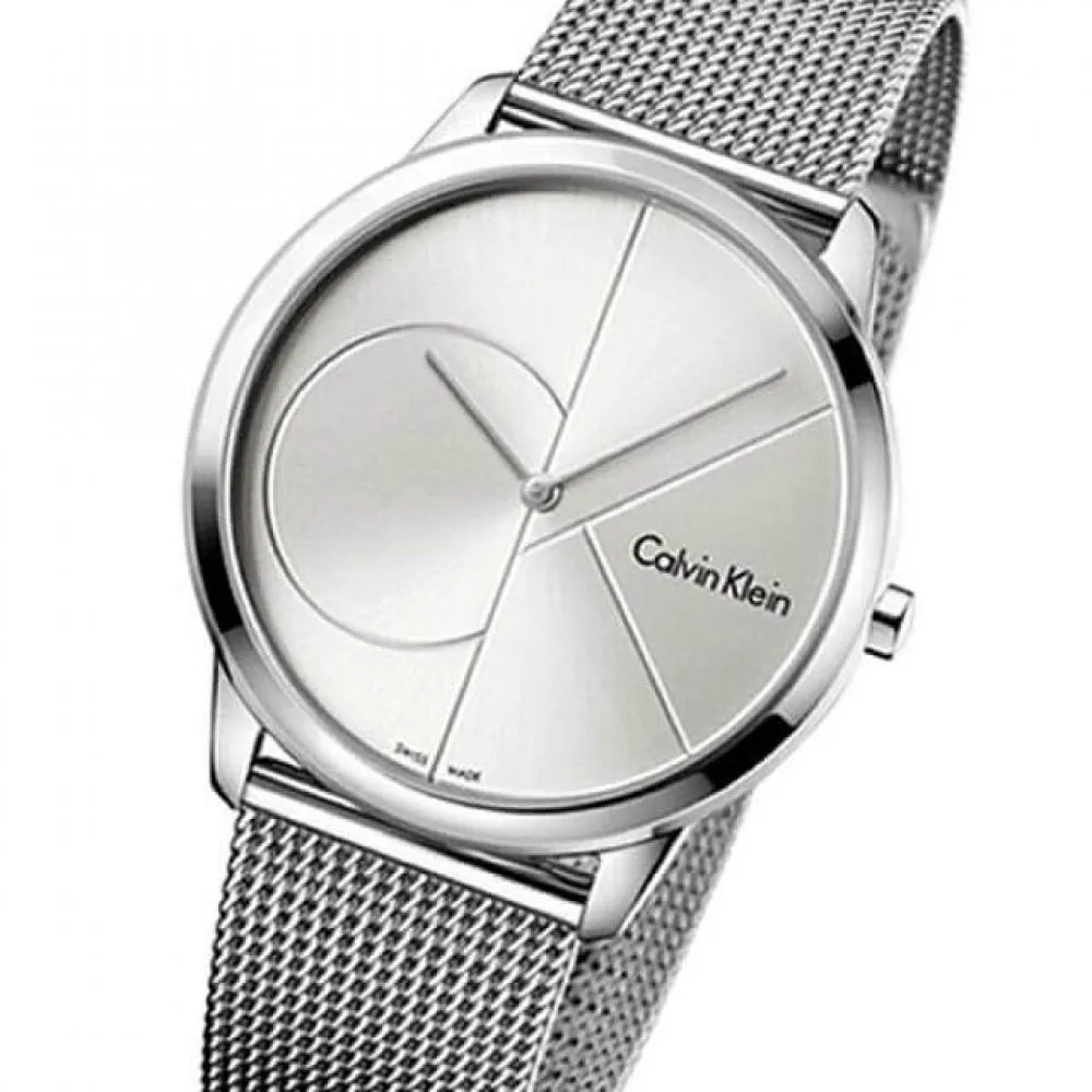 NEW Calvin Klein Minimal Steel Men Watches - Silver K3M2112Z