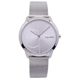 NEW Calvin Klein Minimal Steel Men Watches - Silver K3M2112Z