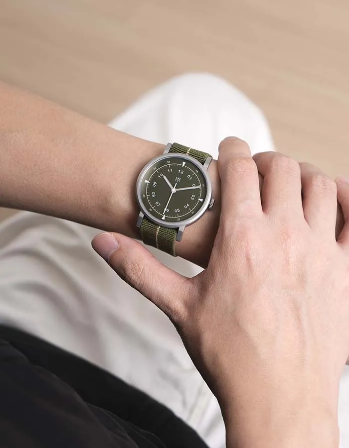 Olive Parachute Watch Strap