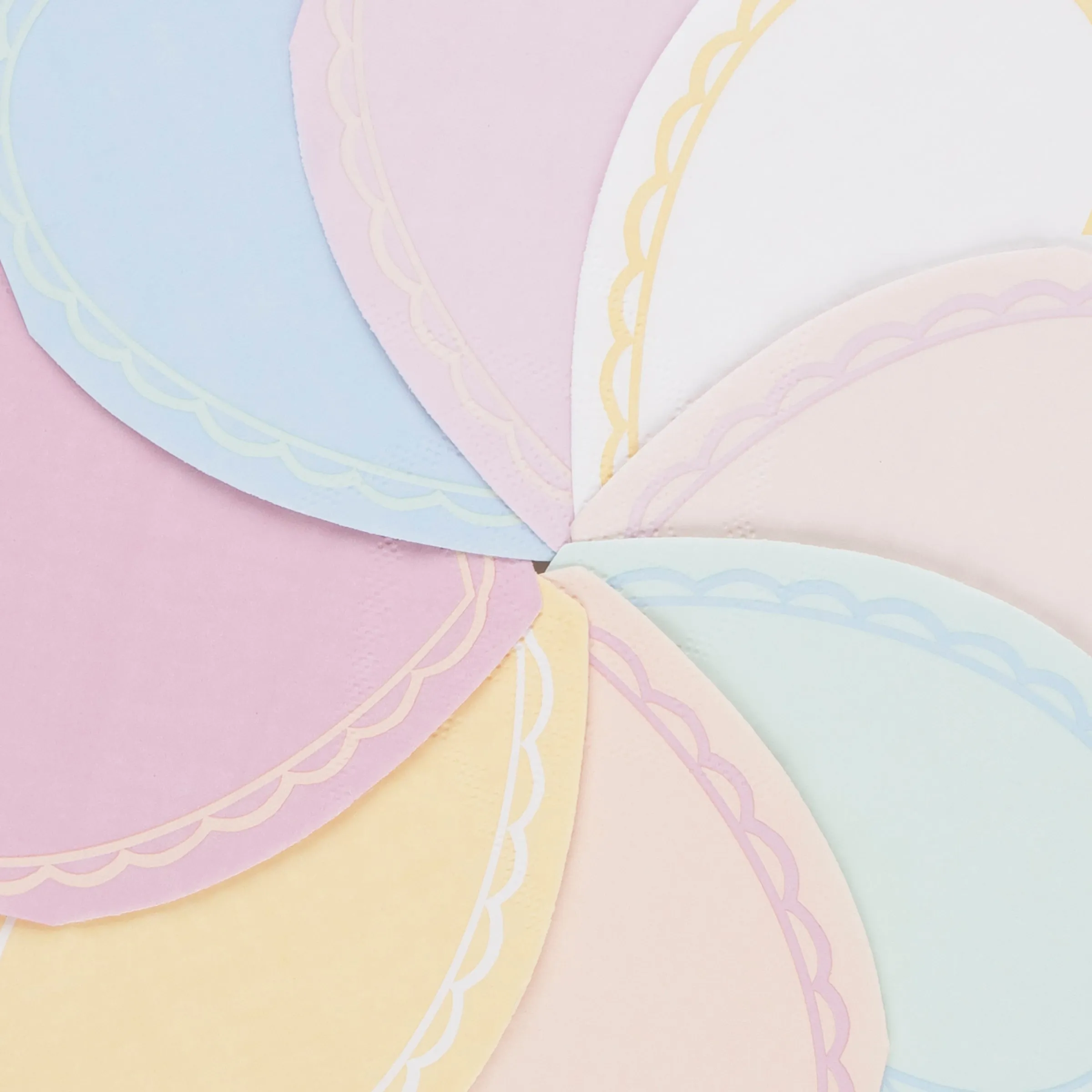 Pastel Heart Large Napkins (x 16)