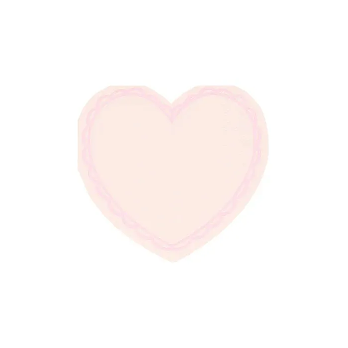 Pastel Heart Small Napkins