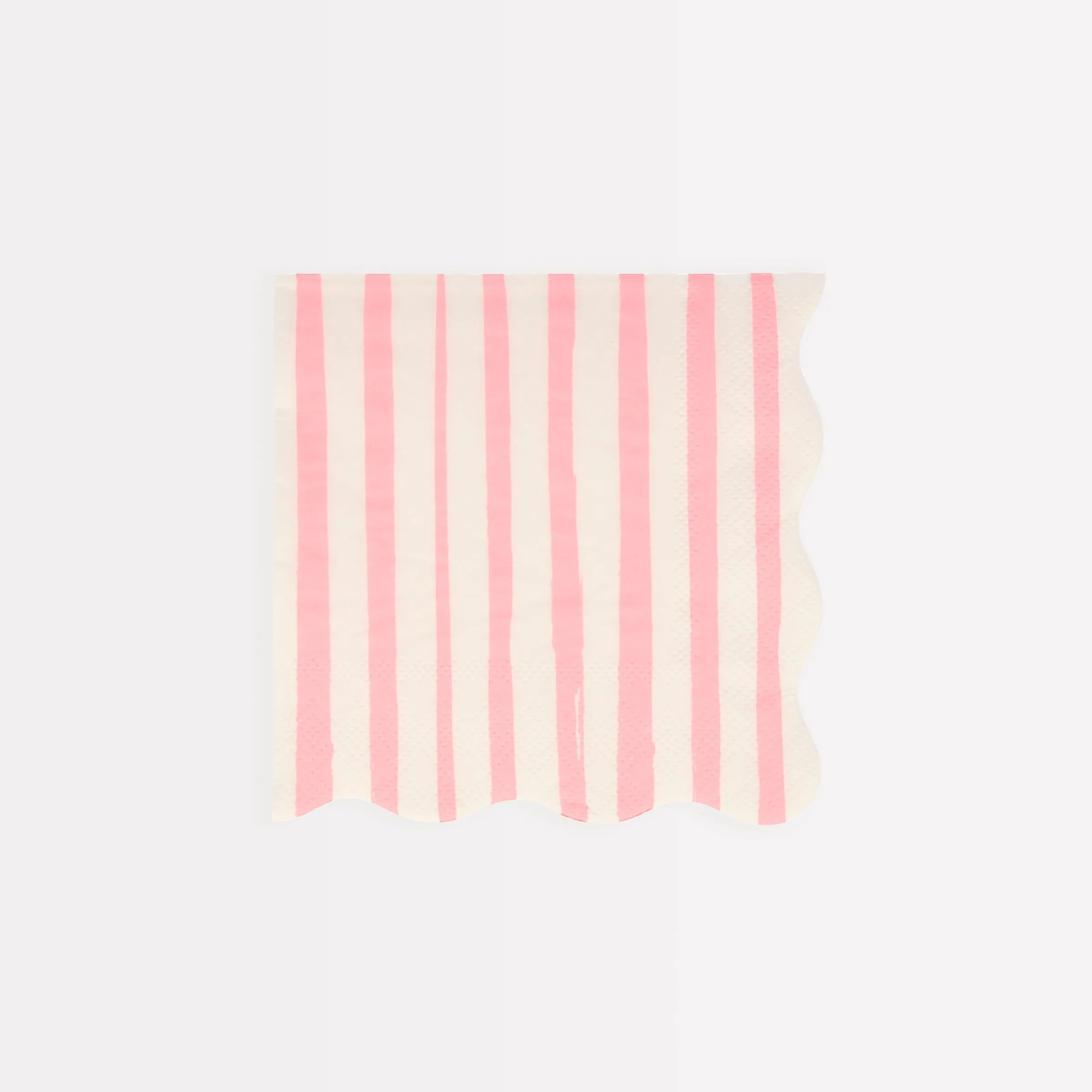 Pink Stripe Small Napkins (x 16)