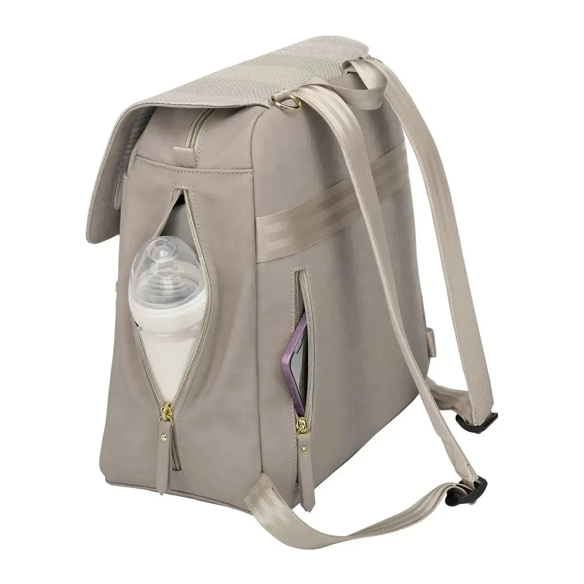 PPB - Meta Backpack - Sand Cable Stitch Leatherette