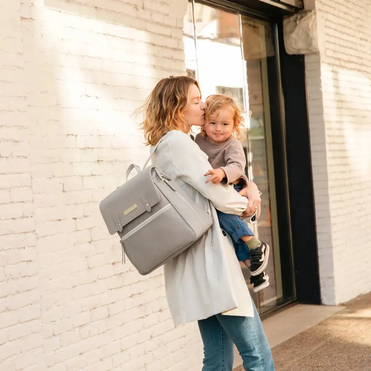 PPB - Meta Backpack - Sand Cable Stitch Leatherette