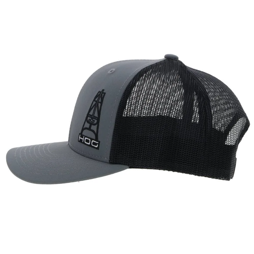 "HOG" Grey/Black Hat