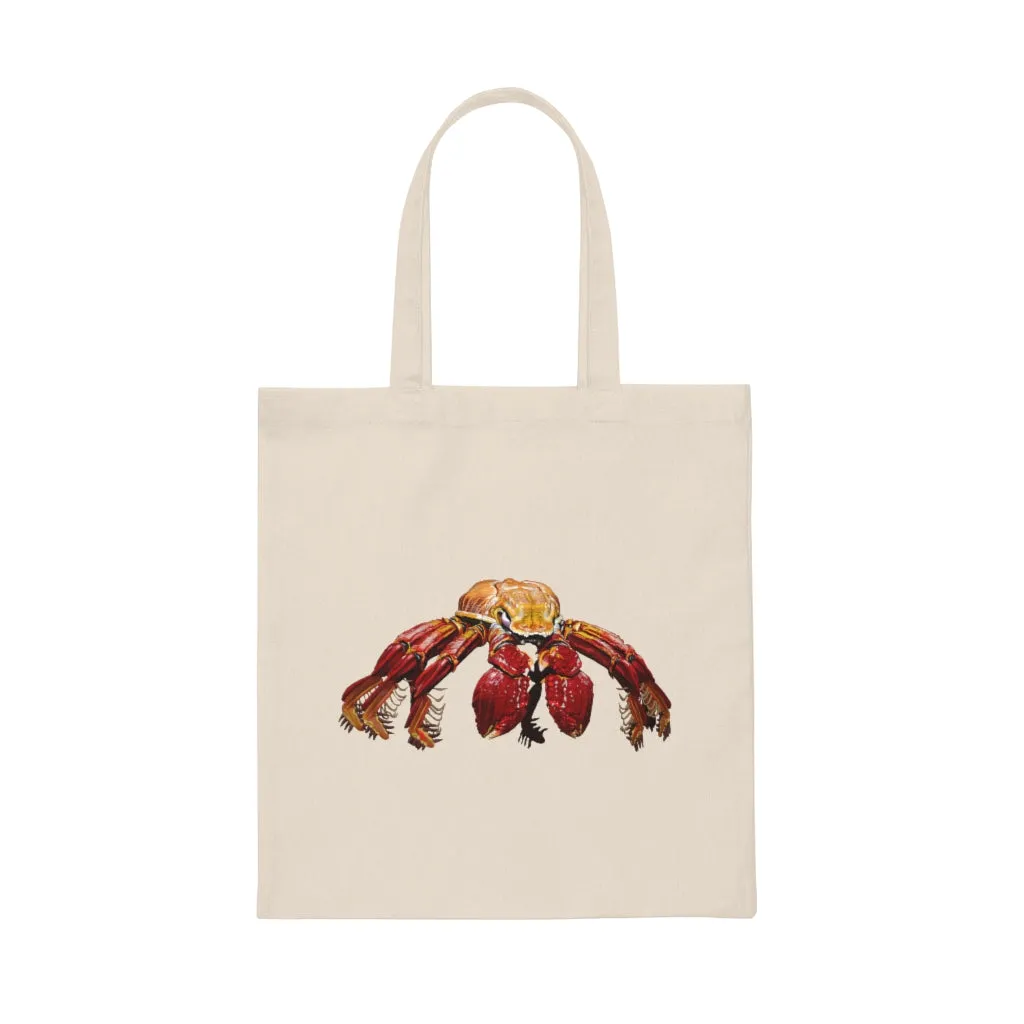 Red Crab Canvas Tote Bag