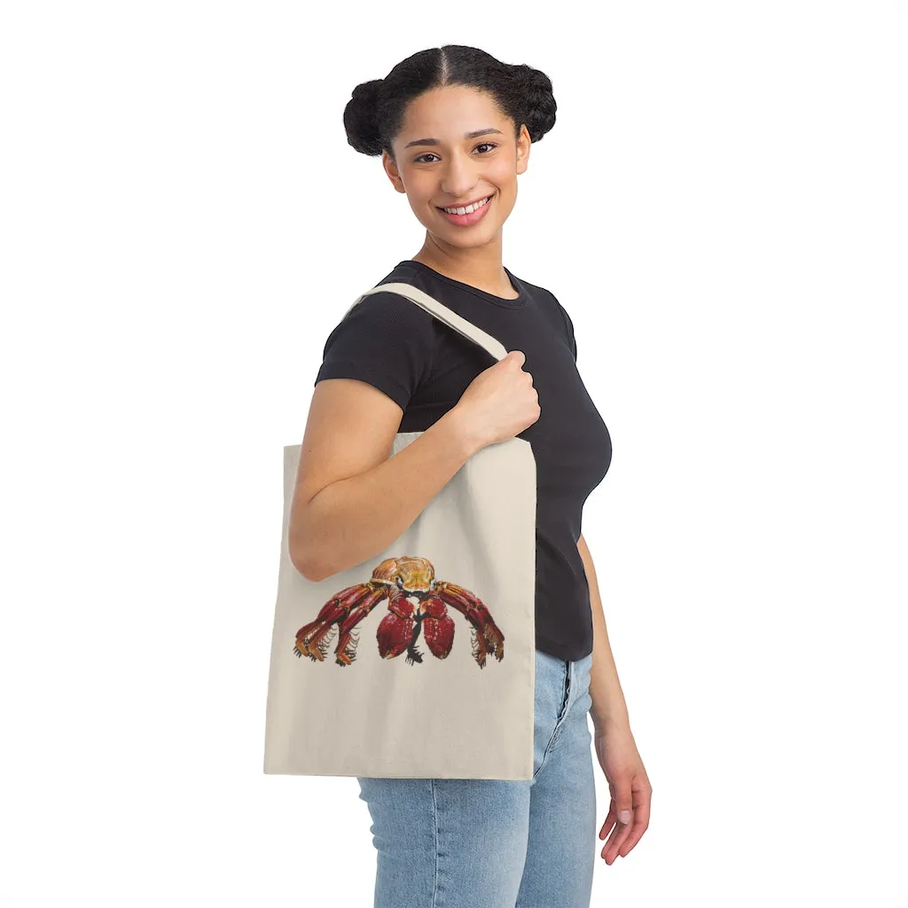 Red Crab Canvas Tote Bag