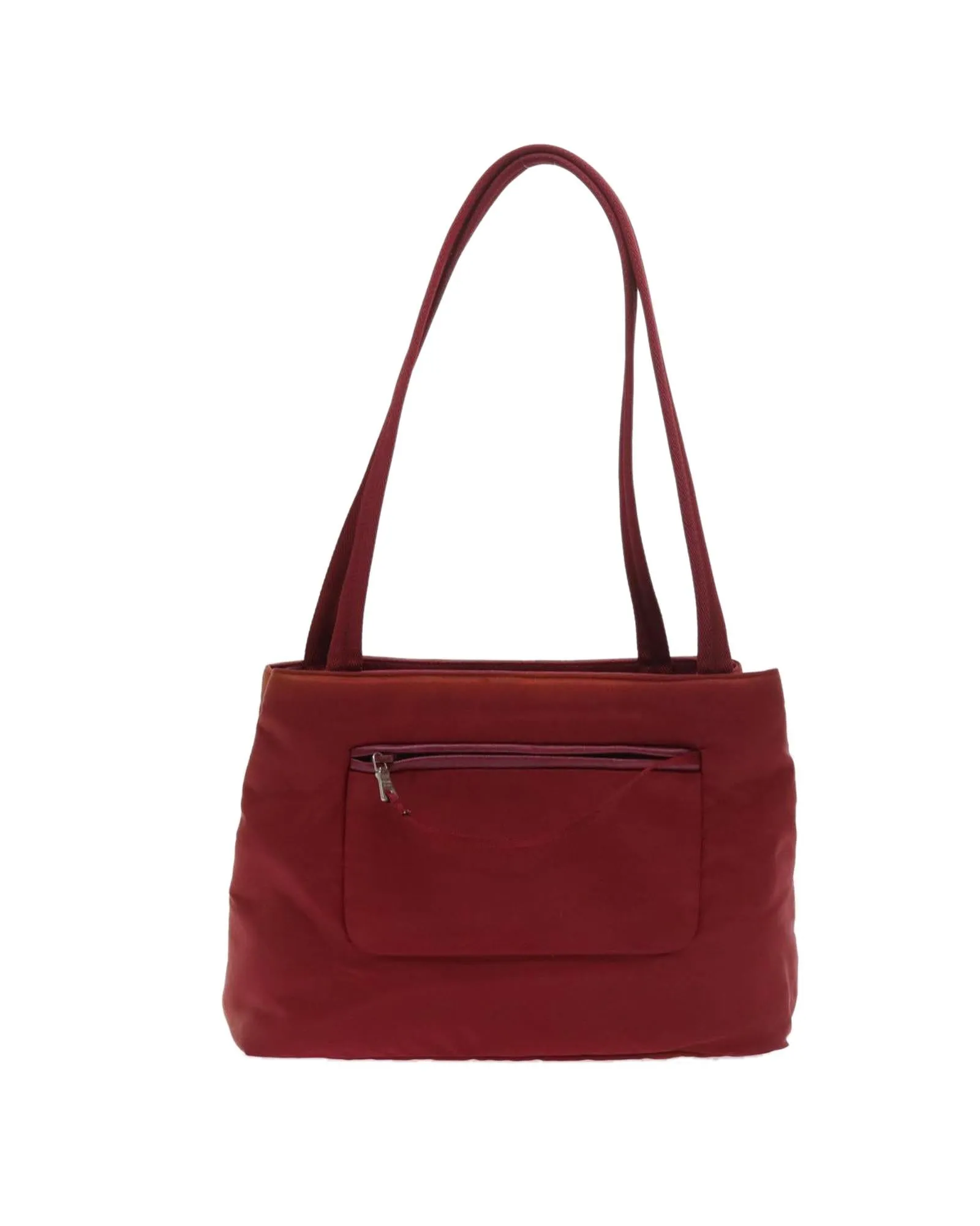 Red Nylon Hand Bag