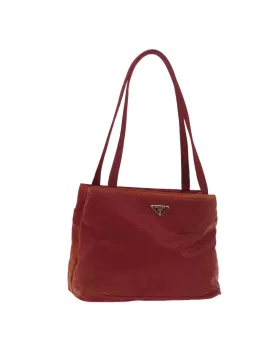 Red Nylon Hand Bag