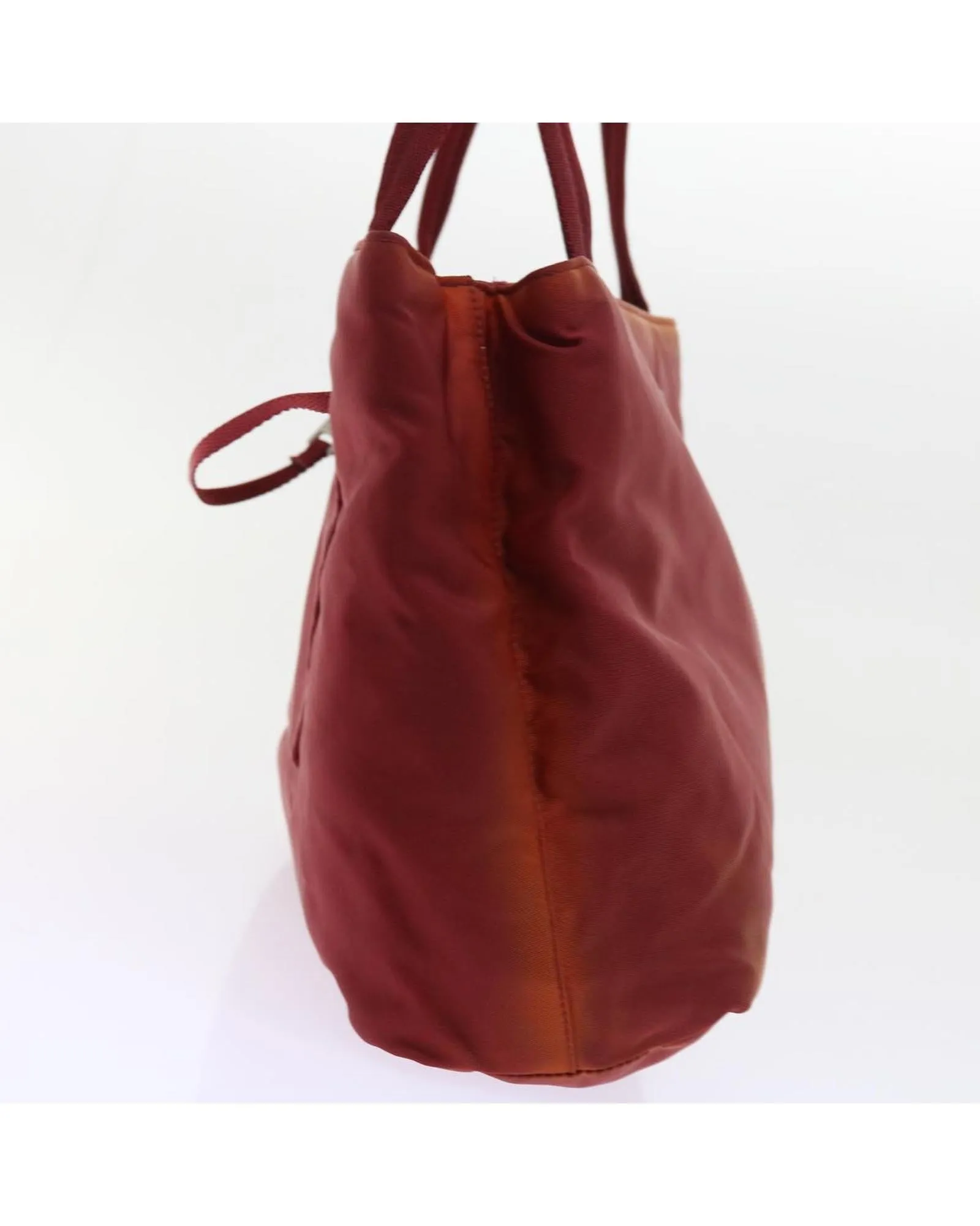 Red Nylon Hand Bag