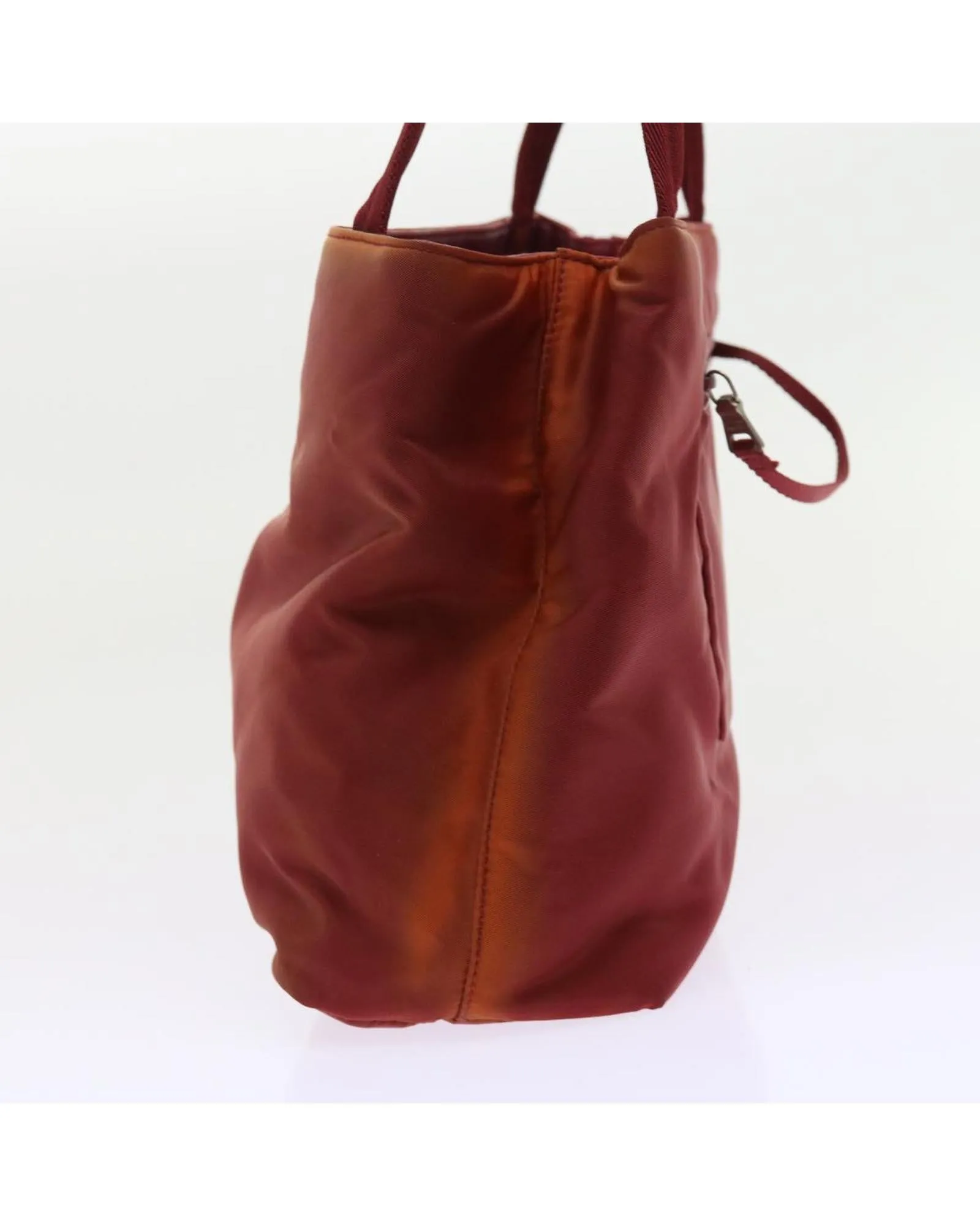 Red Nylon Hand Bag