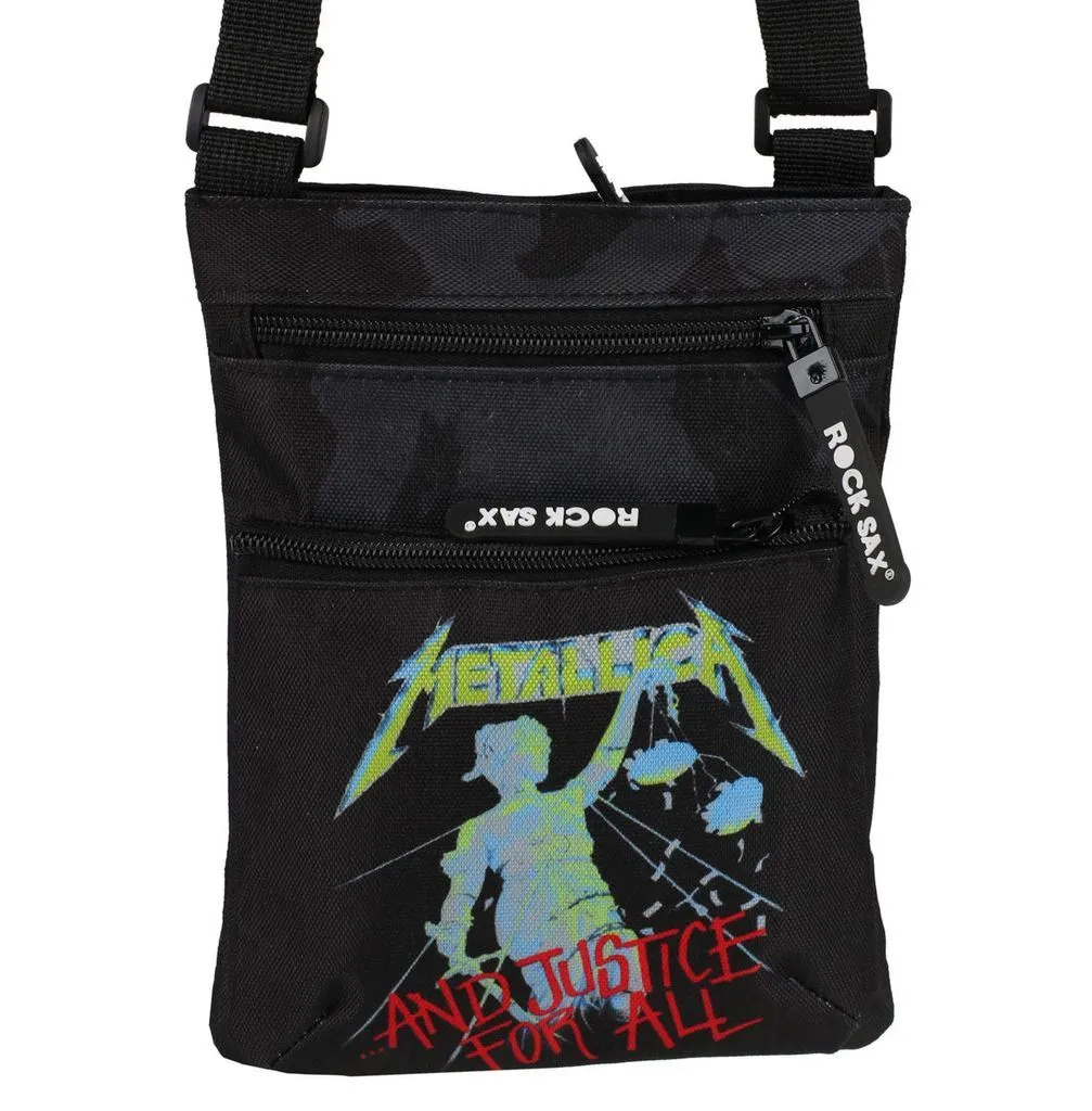 Rock Sax Metallica Justice For All Black Band Body Bag