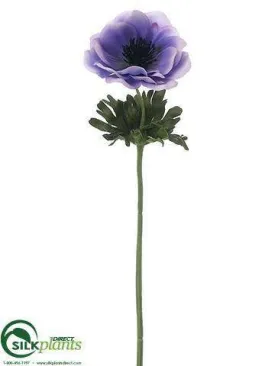 Silk Plants Direct Anemone Spray - Lavender - Pack of 12