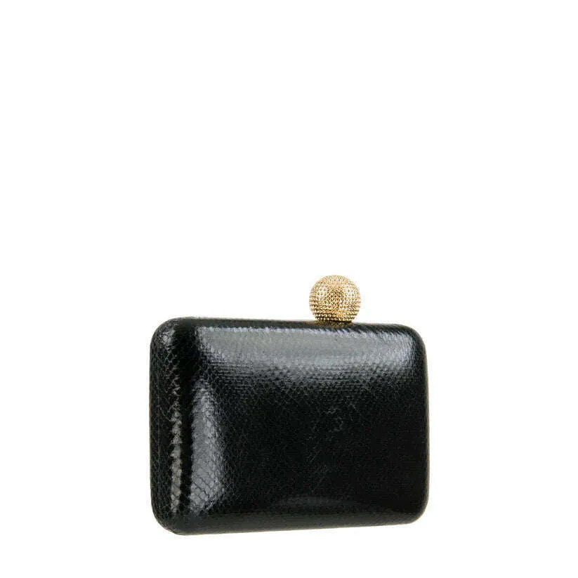 SONDRA ROBERTS - Box Clutch w Asymmetric Ball