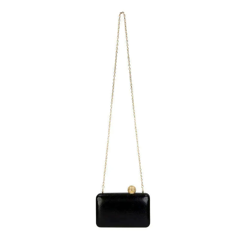 SONDRA ROBERTS - Box Clutch w Asymmetric Ball