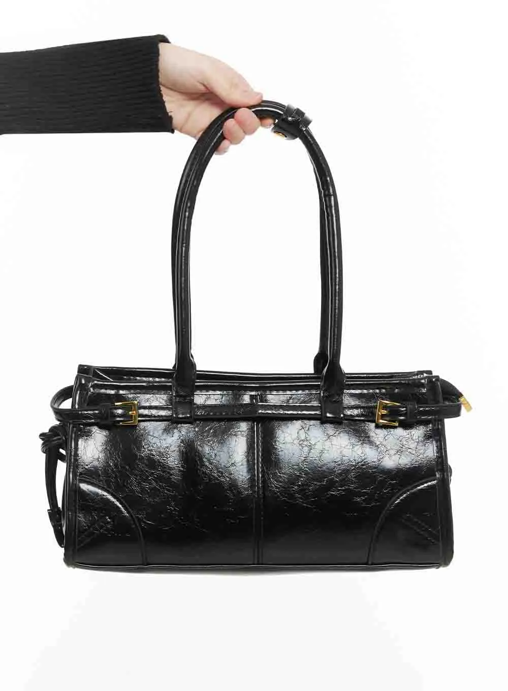 Stylish Buckle Shoulder Bag IN427