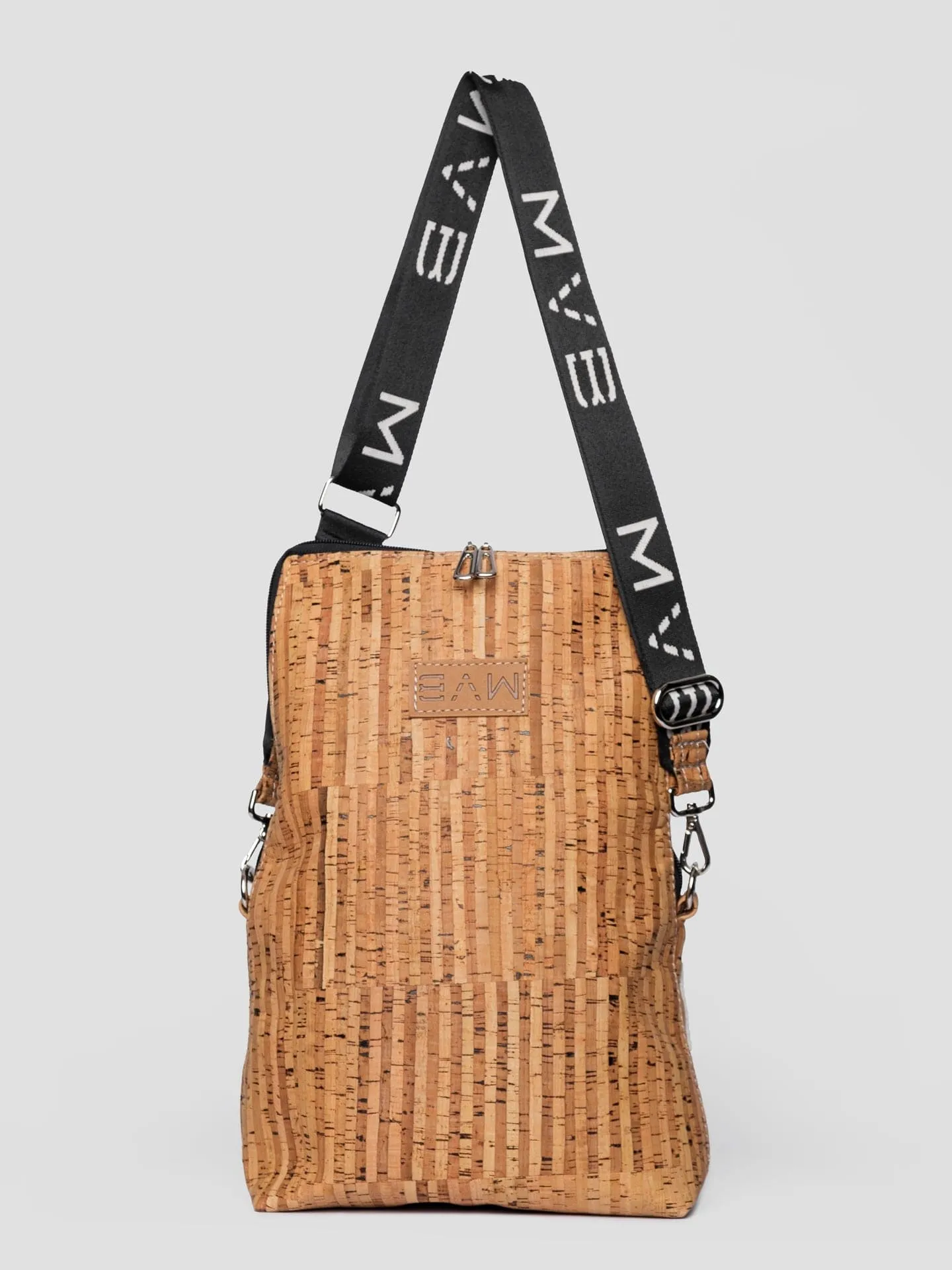 Summer Canvas & Cork Vegan Crossbody Flop Bag | Soft Natural