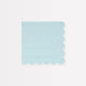 Summer Sky Blue Small Napkins (x 16)