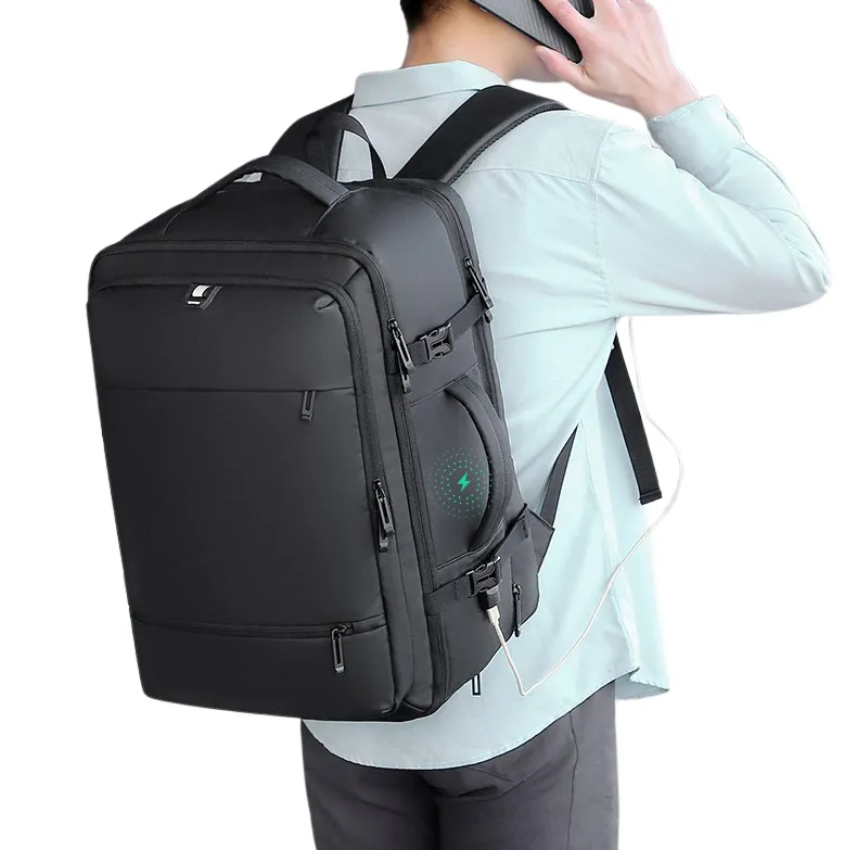 The JetSetter Travel Laptop Backpack by Camel Mountain – 30L, Fits 15.6" Laptop