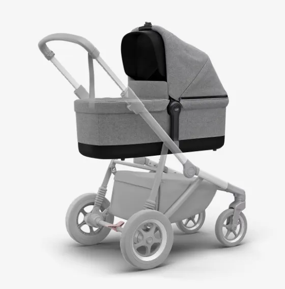 Thule Sleek Travel Crib Bassinet | Grey Melange