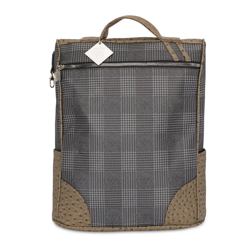 Tote & Carry Plaid Backpack