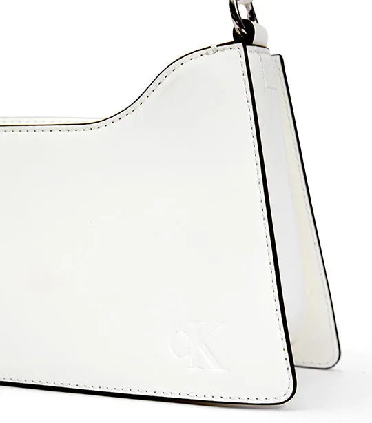 Trapezium Convertible Shoulder Bag White