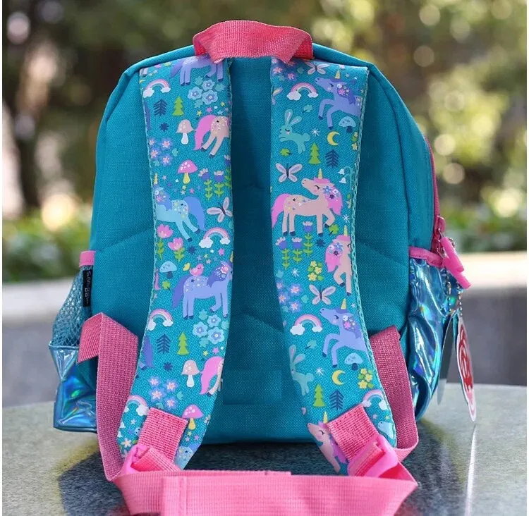 Unicorn Design Backpack with Front Pocket for Kids