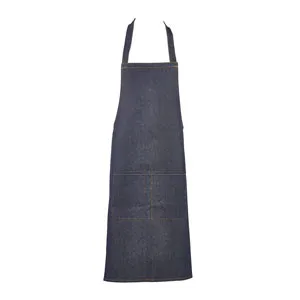 Unwashed Denim Bib Apron 70 x 90cm - Pack 1