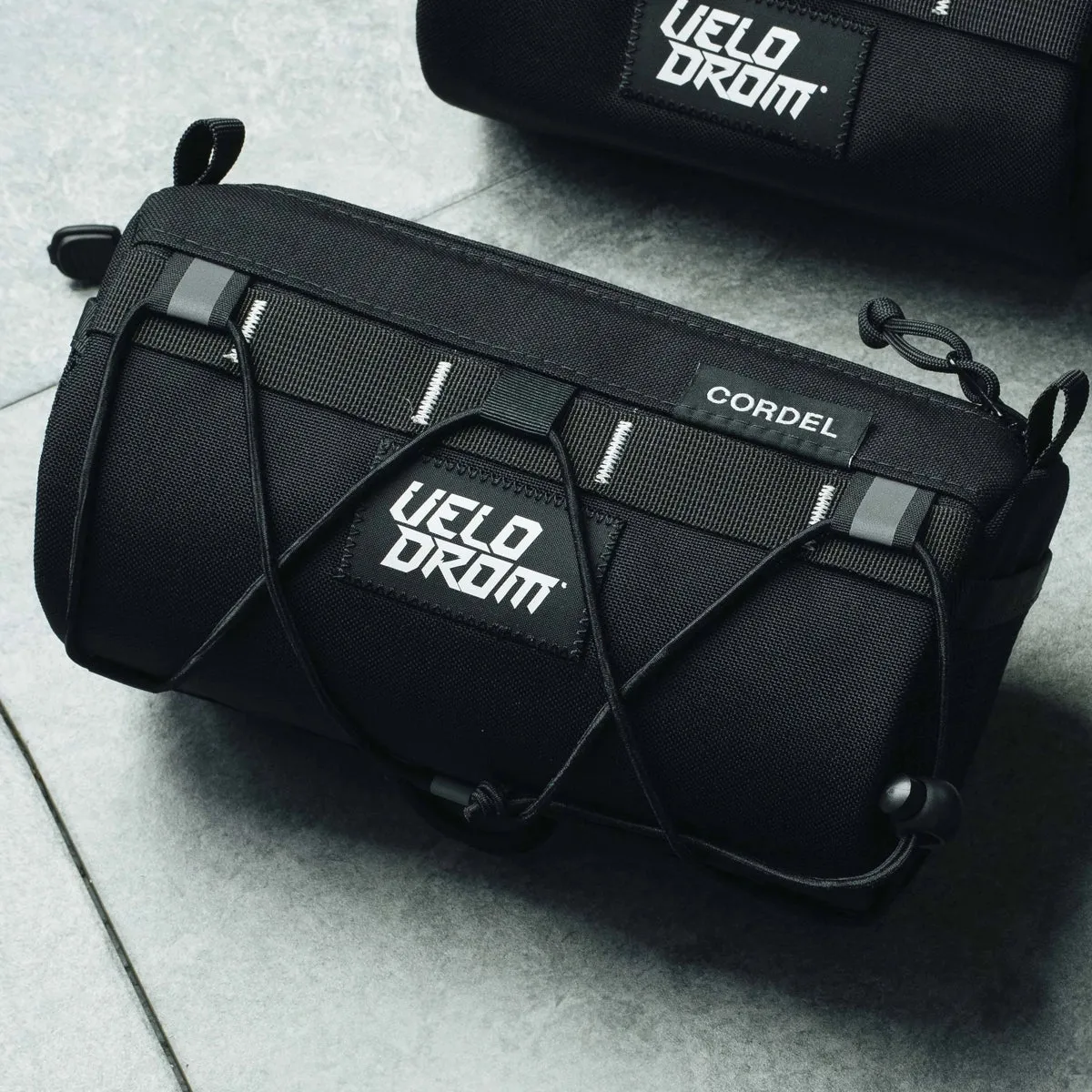 VELODROM by Cordel Durum Handlebar Bag - Heavy Graphic Black