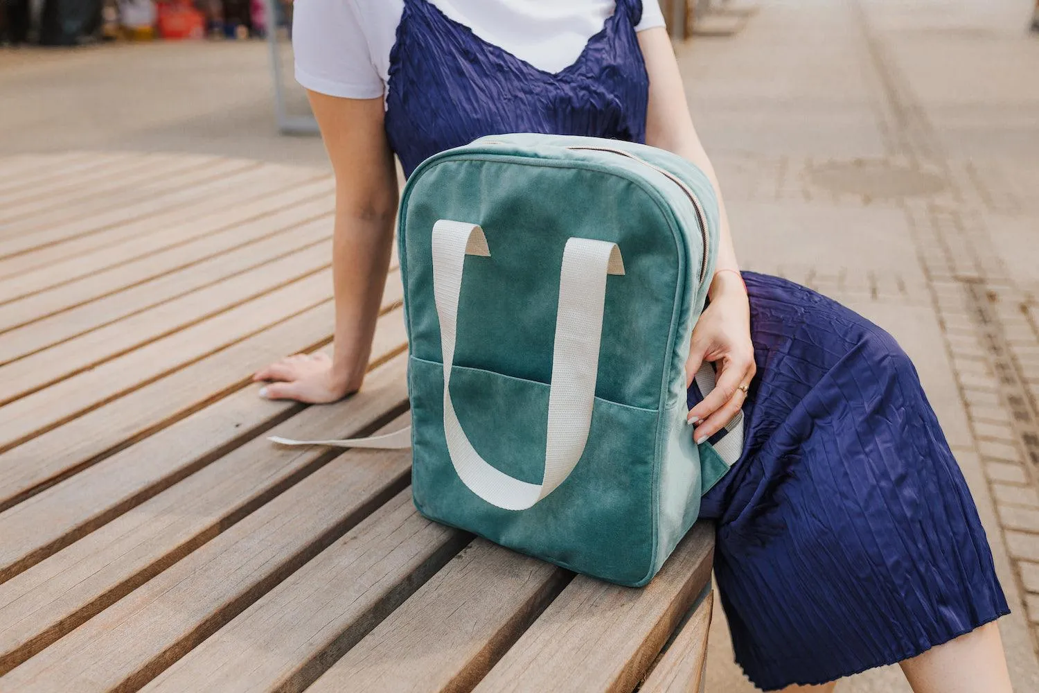 Velvet Backpack BAKKU mint | Velvet School Backpack