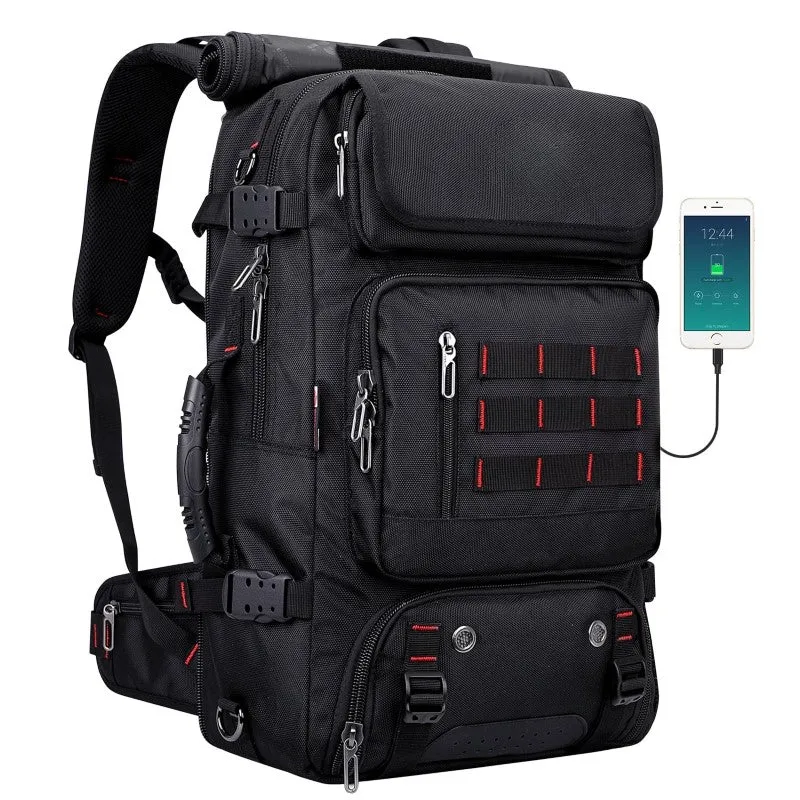 Waterproof Travel Backpack With USB Charging