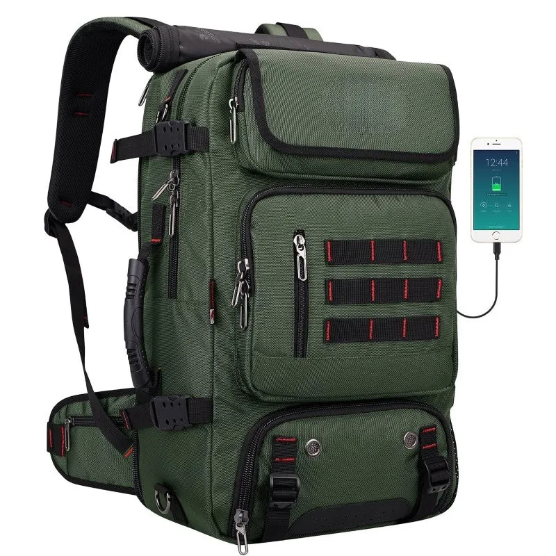 Waterproof Travel Backpack With USB Charging