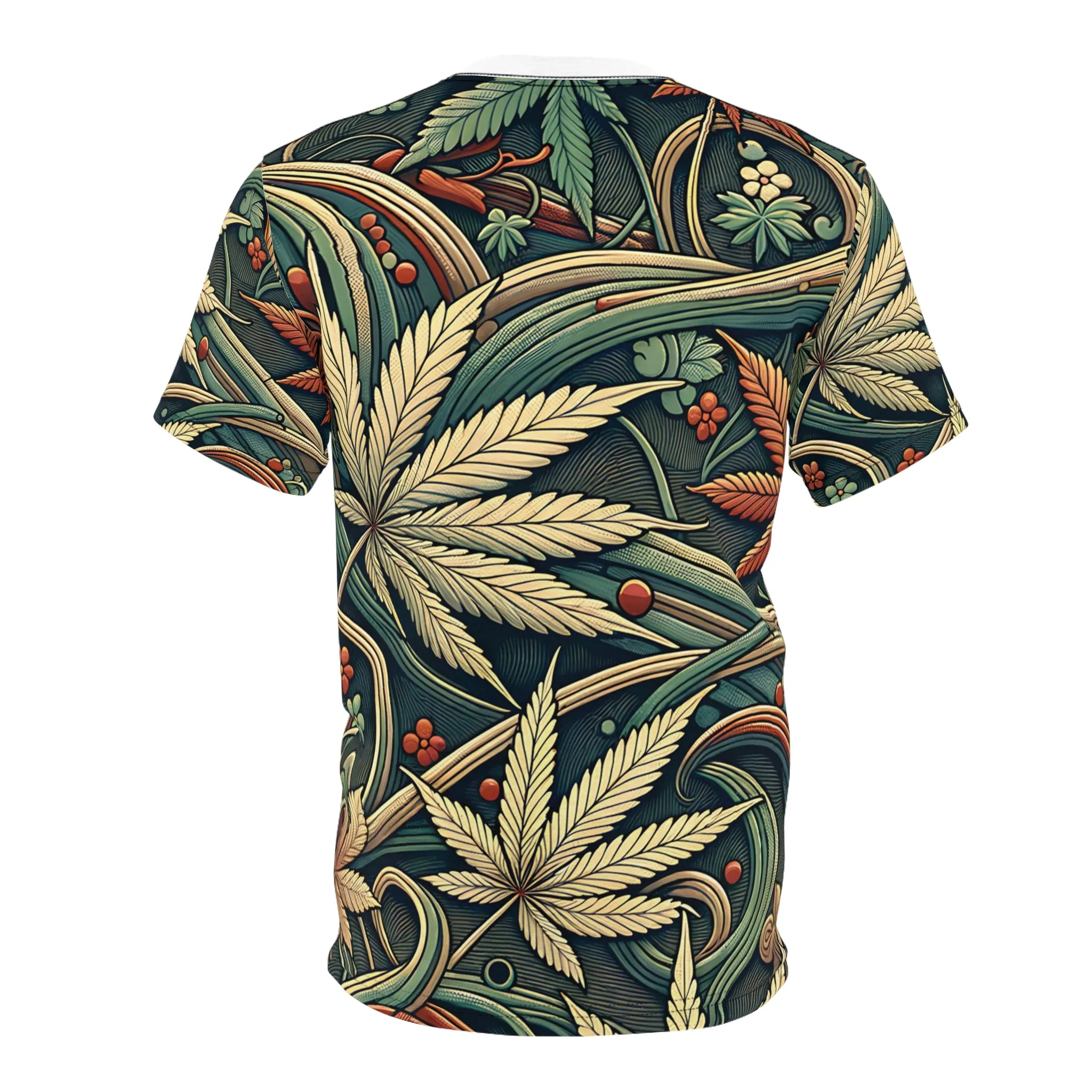 Weed Wallpaper - Unisex Cut & Sew Tee (AOP)