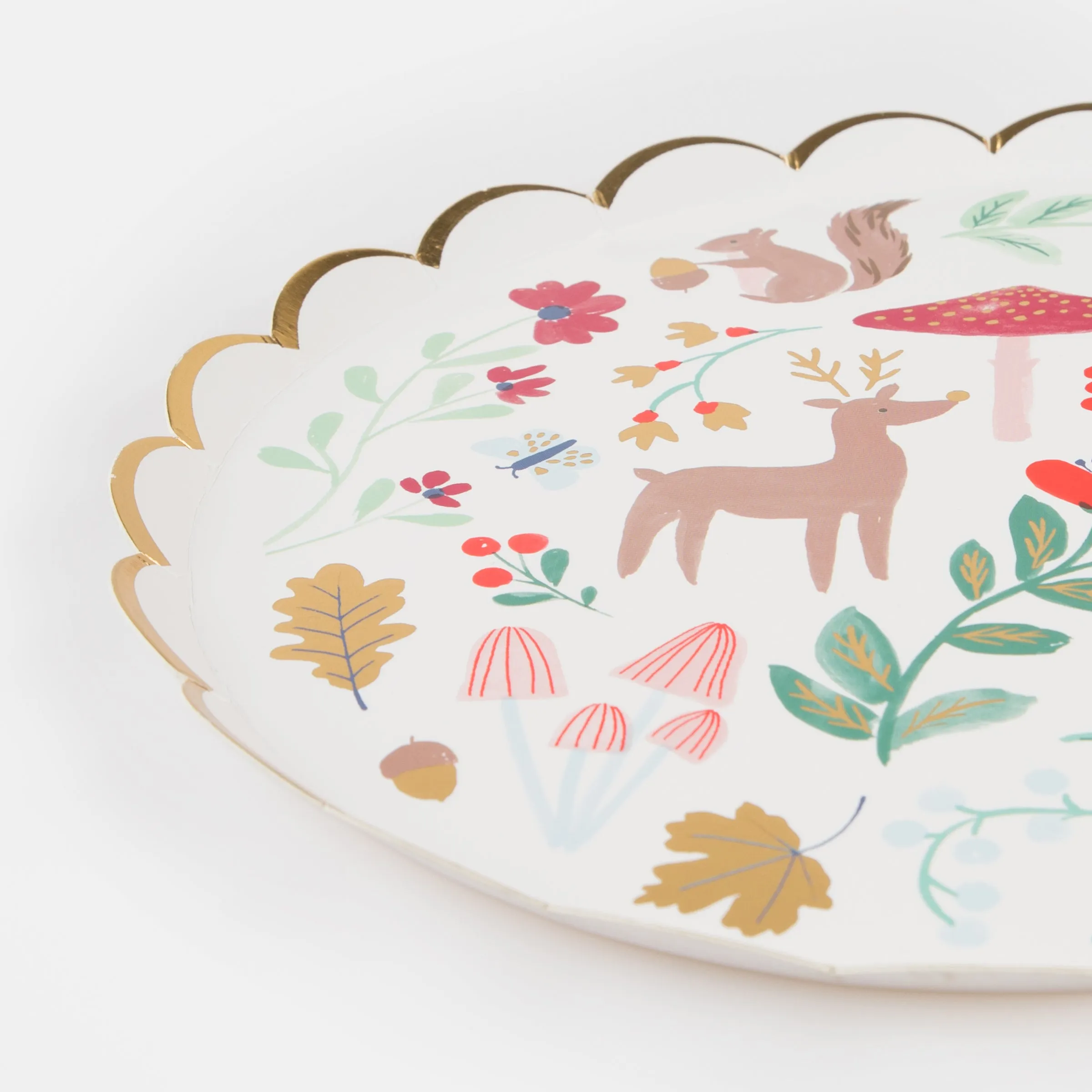 Winter Woodland Side Plates (x 8)