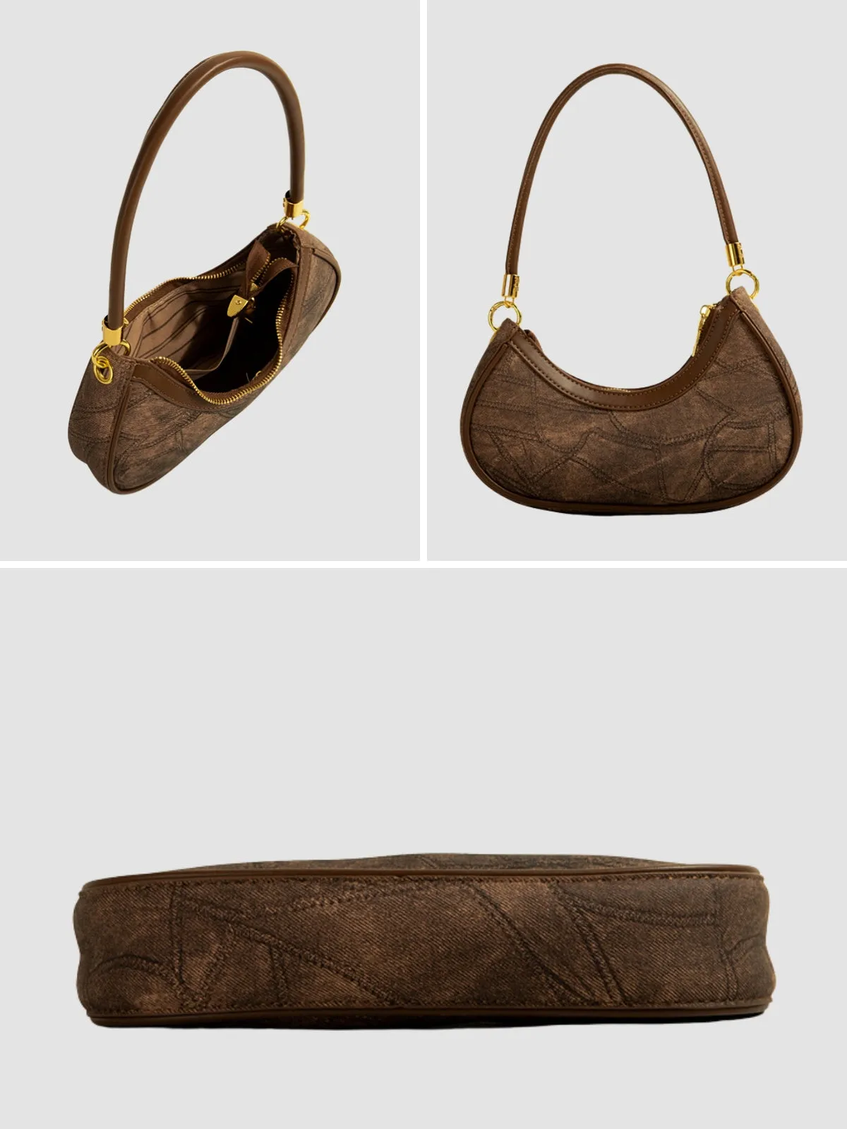 WLS Crescent Fashion Versatile Armpit Bag