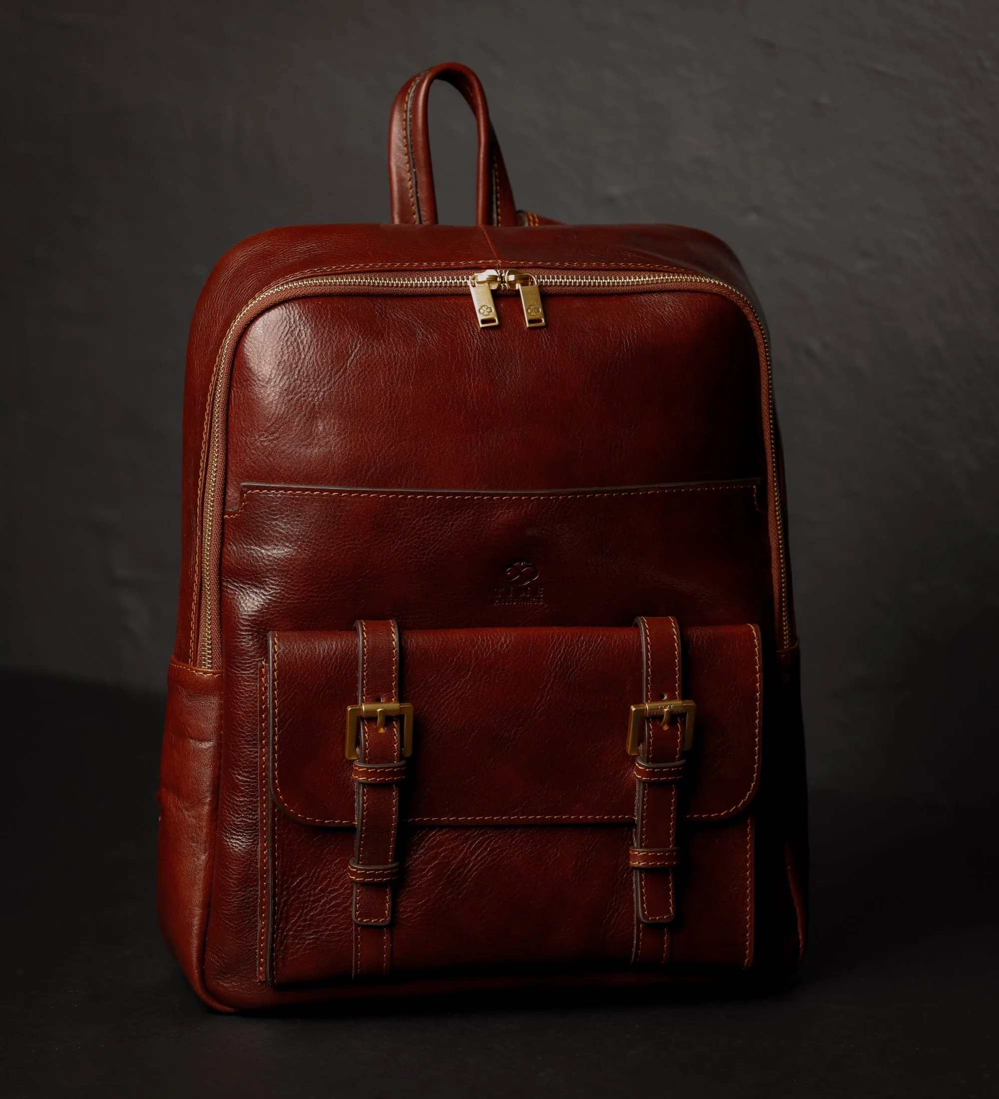 Womens Leather Backpack Travel Bag - The Divine Comedy