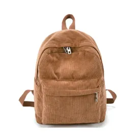 Women's Retro Corduroy Backpack