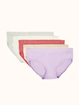 Women's Seamless Hipster Panties (5 Pack) - Assorted Colors